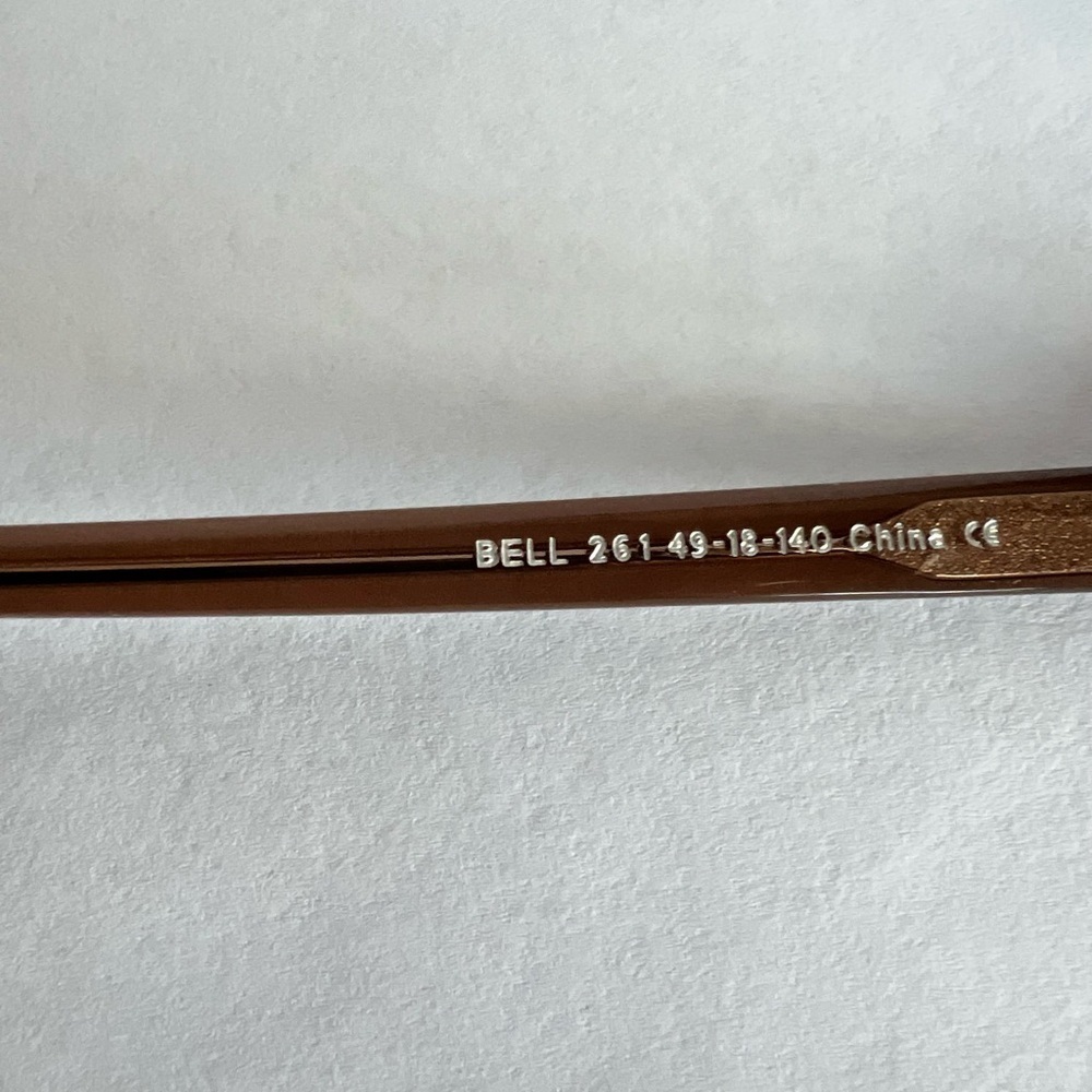 Warby Parker Bell 261 Eyeglass Frame in Light Brown. - Picture 4 of 6